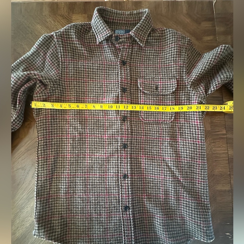 Polo by Ralph Lauren Brown and Red Shirt Jacket - Picture 4 of 5